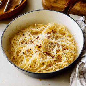 capellini-pasta-tossed-in-lemon-garlic-sauce