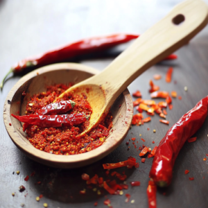 Vibrant red Calabrian chili peppers, perfect for adding bold, spicy flavor to Italian dishes.