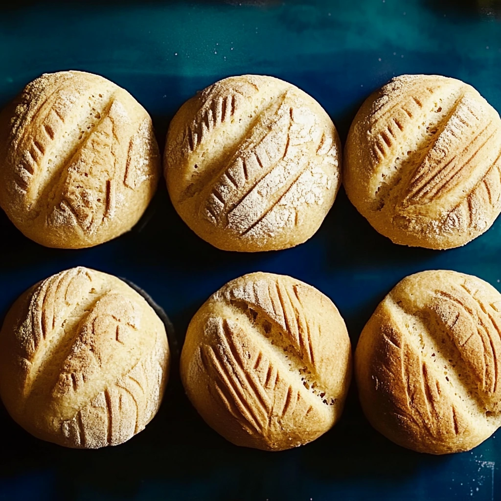 Pan de Muerto, a traditional Mexican bread flavored with orange blossom and sugar, made for Día de los Muertos celebrations.