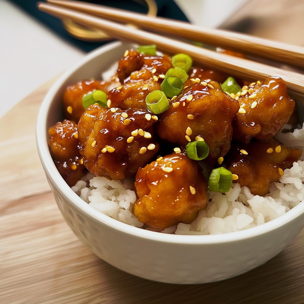 Ingredients for making Panda Express hot orange chicken: chicken, orange juice, soy sauce, honey, red chili flakes