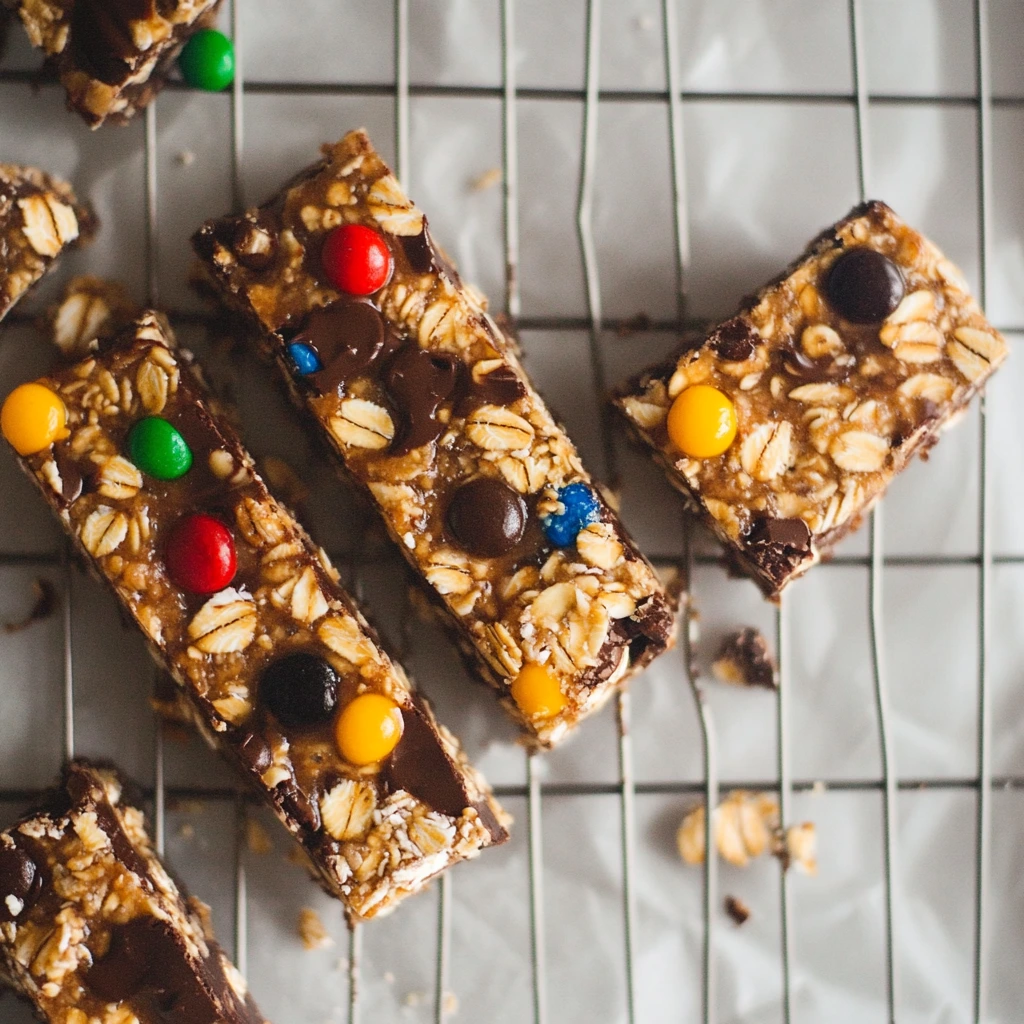 Pouring melted chocolate over granola mixture for homemade Kudos Bars