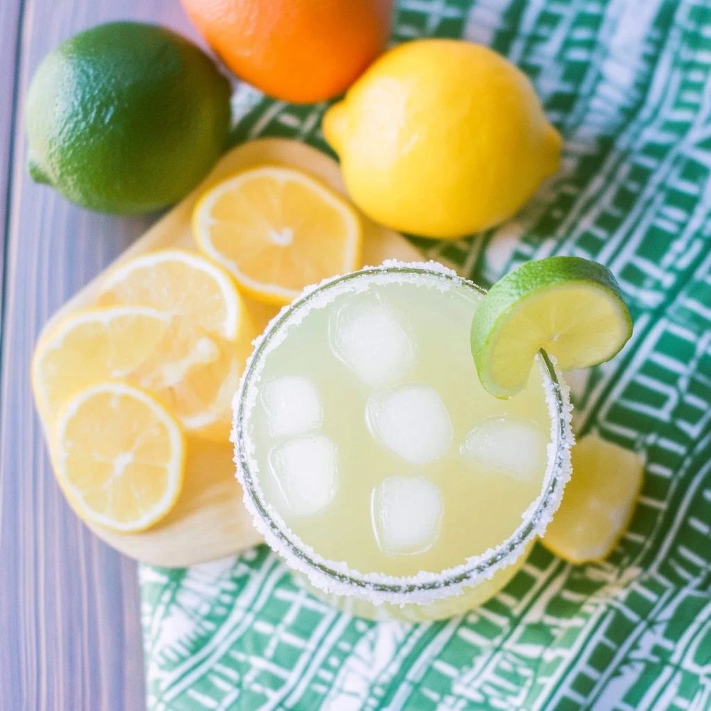 Pouring homemade sweet and sour mix into a glass for a refreshing drink.