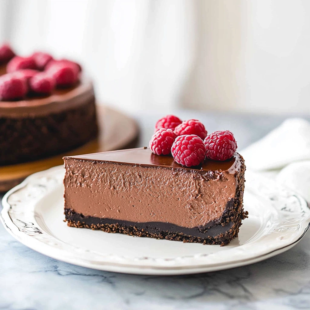 Chocolate cheese cheesecake served with a side of Nduja, highlighting the bold flavor pairing.